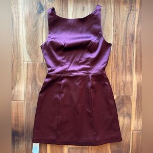 Abercrombie & Fitch Rich Burgundy Mini Dress